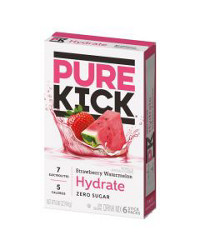 Pure Kick Strawberry Watermelon Drink Mix, 0.66 oz, 6 ct