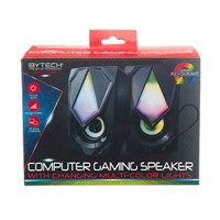 Bytech LED Gaming Speakers with Changing Lights, Set of 2