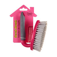 Scrub Brush with Silicone Handle