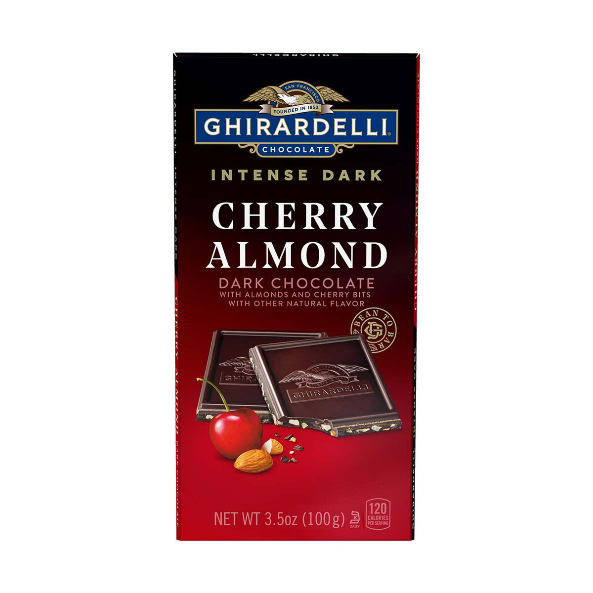 Ghirardelli Intense Dark Cherry Almond Chocolate Bar, 3.5 oz.