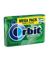 Wrigley's Orbit Spearmint Sugar Free Chewing Gum Mega Pack, 30 ct