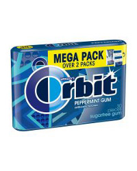 Wrigley's Orbit Peppermint Sugar Free Chewing Gum Mega Pack, 30 ct