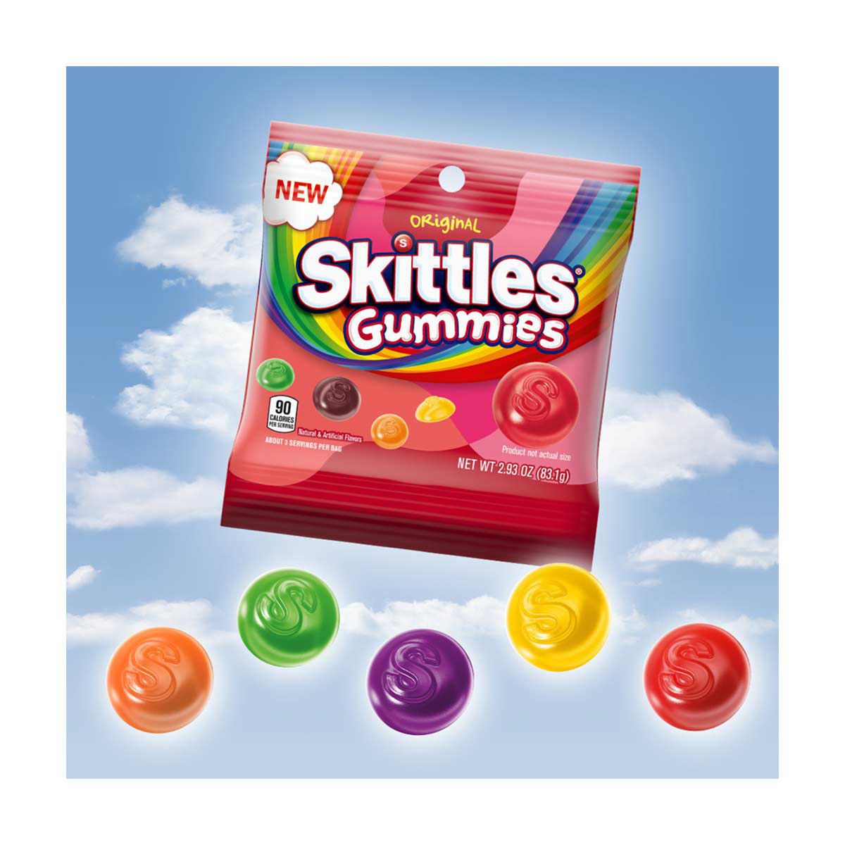 Skittles Gummies Original, 2.93 oz