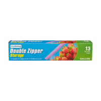 TrueLiving Double Zipper Storage Bags, 13 ct