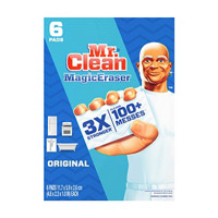 Mr. Clean Original Magic Eraser Scrubber, Cleaning Pad, 6 count