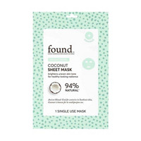 Found Brightening Single Use Coconut Sheet Mask, 1 Count