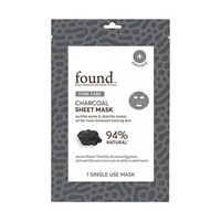Found Pore Care Single Use Charcoal Sheet Mask, 1 Count