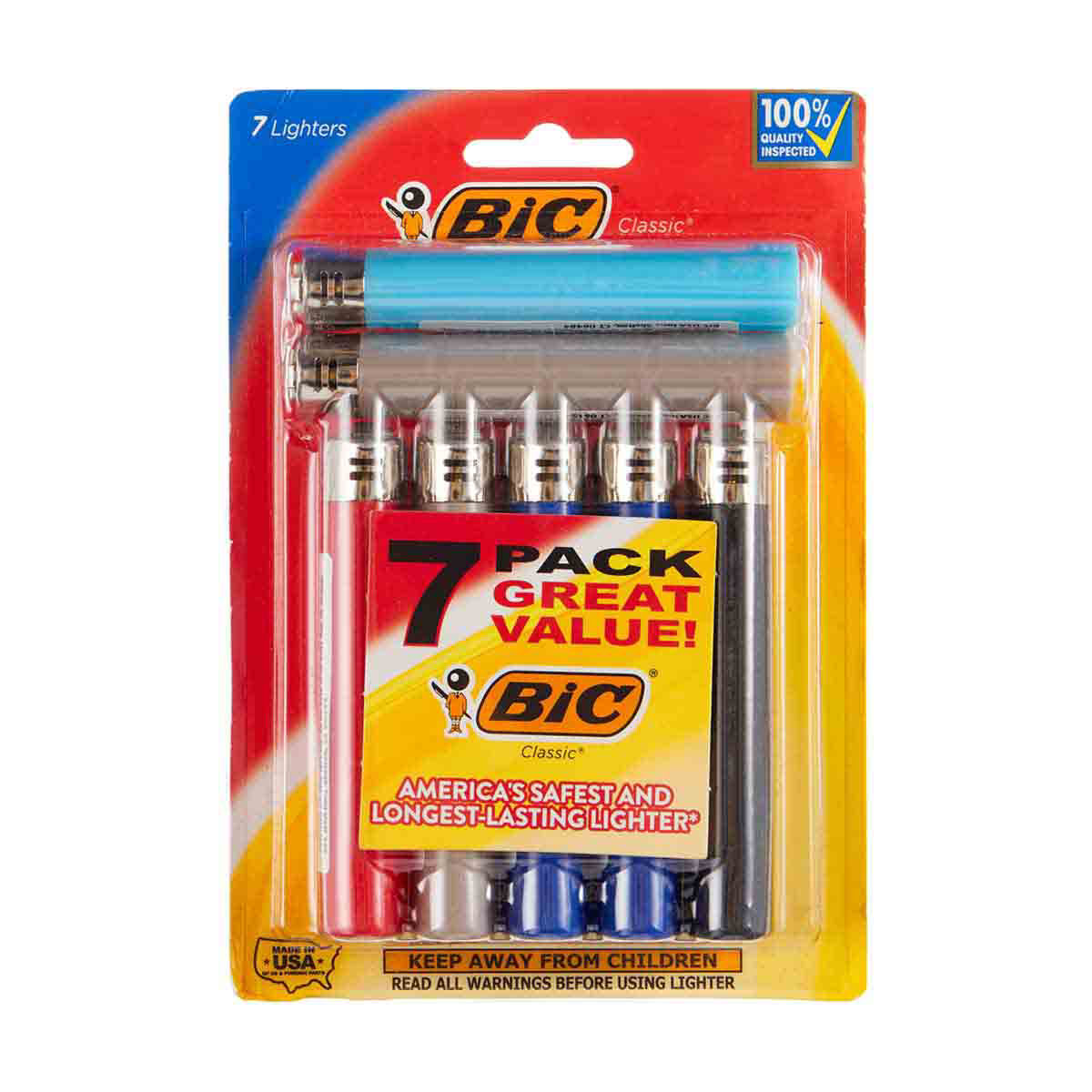 BIC Classic Lighters, 7 pack