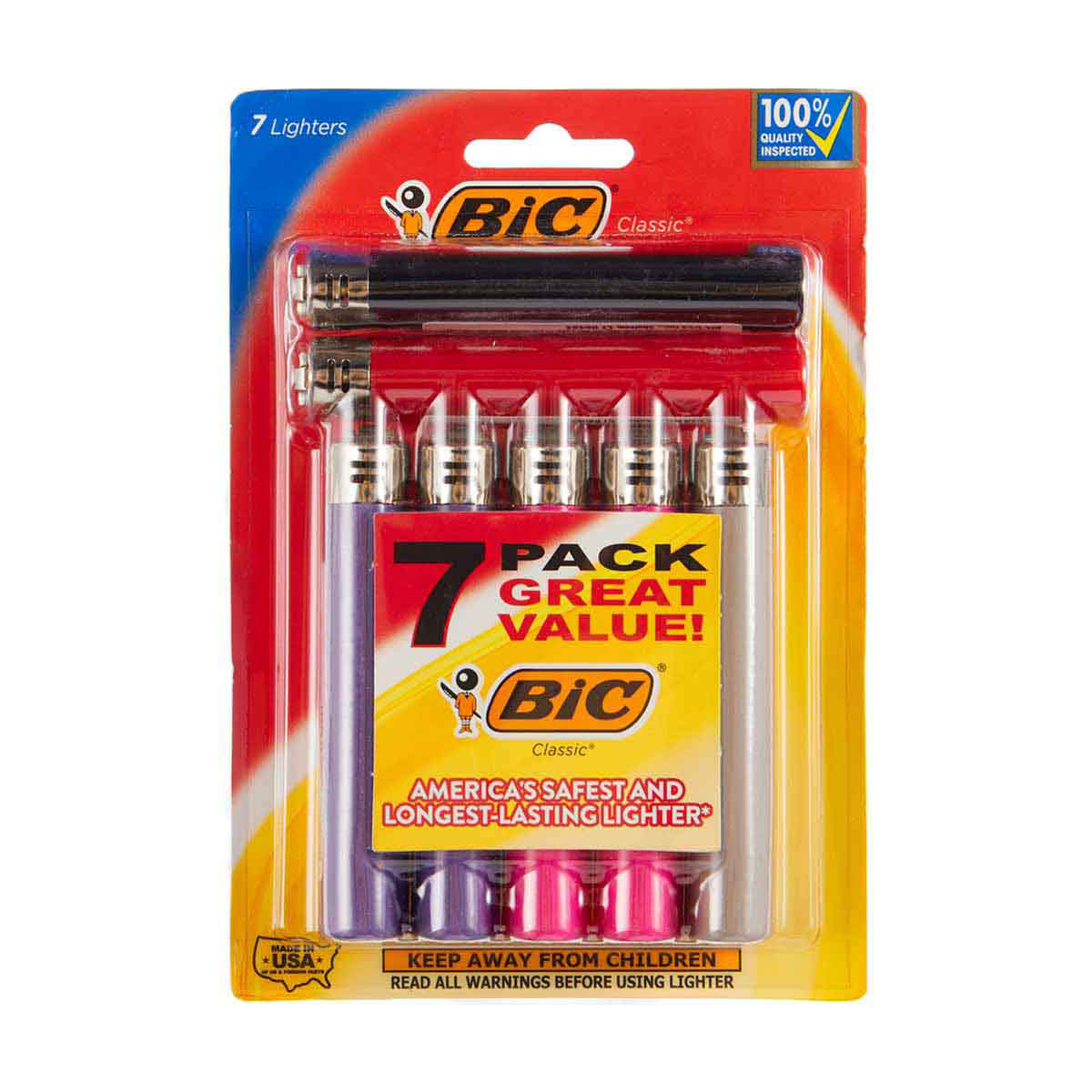 BIC Classic Lighters, 7 pack