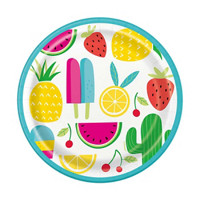 7-in. Sweet & Succulent Summer Party Plates, 8