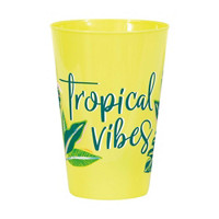 16-oz. Tropical Leaves Summer Plastic Cups, 6 Count