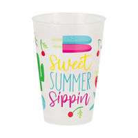 16-oz. Sweet & Succulent Summer Plastic Cups, 6 Count