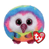 Ty Puffies Owen Multicolor Owl, 4 Inches