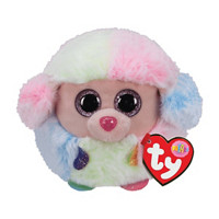 Ty Puffies Rainbow Pastel Poodle, 4 Inches