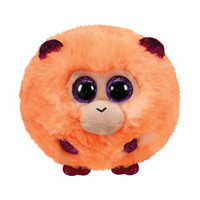 Ty Puffies Coconut Orange Monkey, 4 Inches