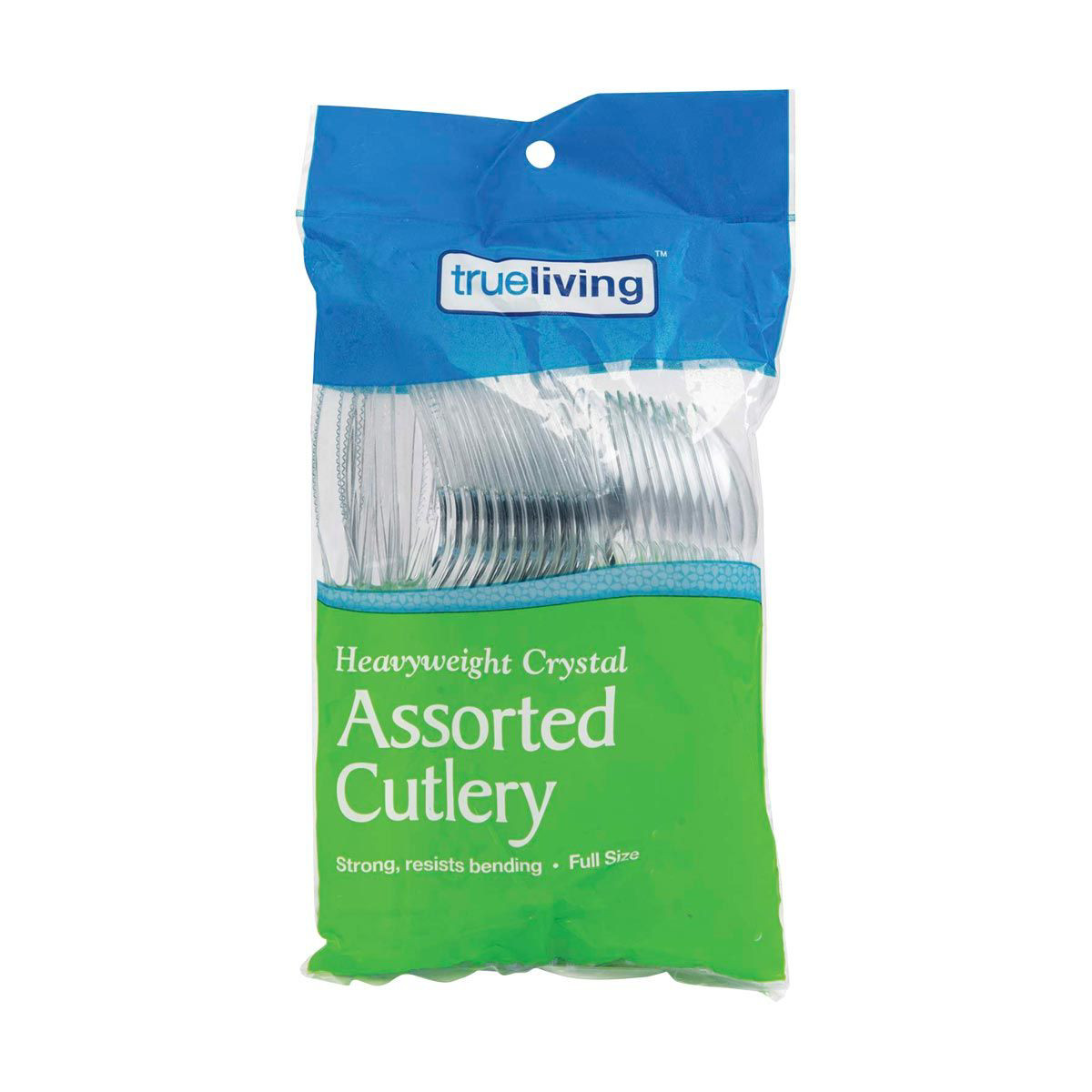 TrueLiving Heavyweight Crystal Assorted Cutlery