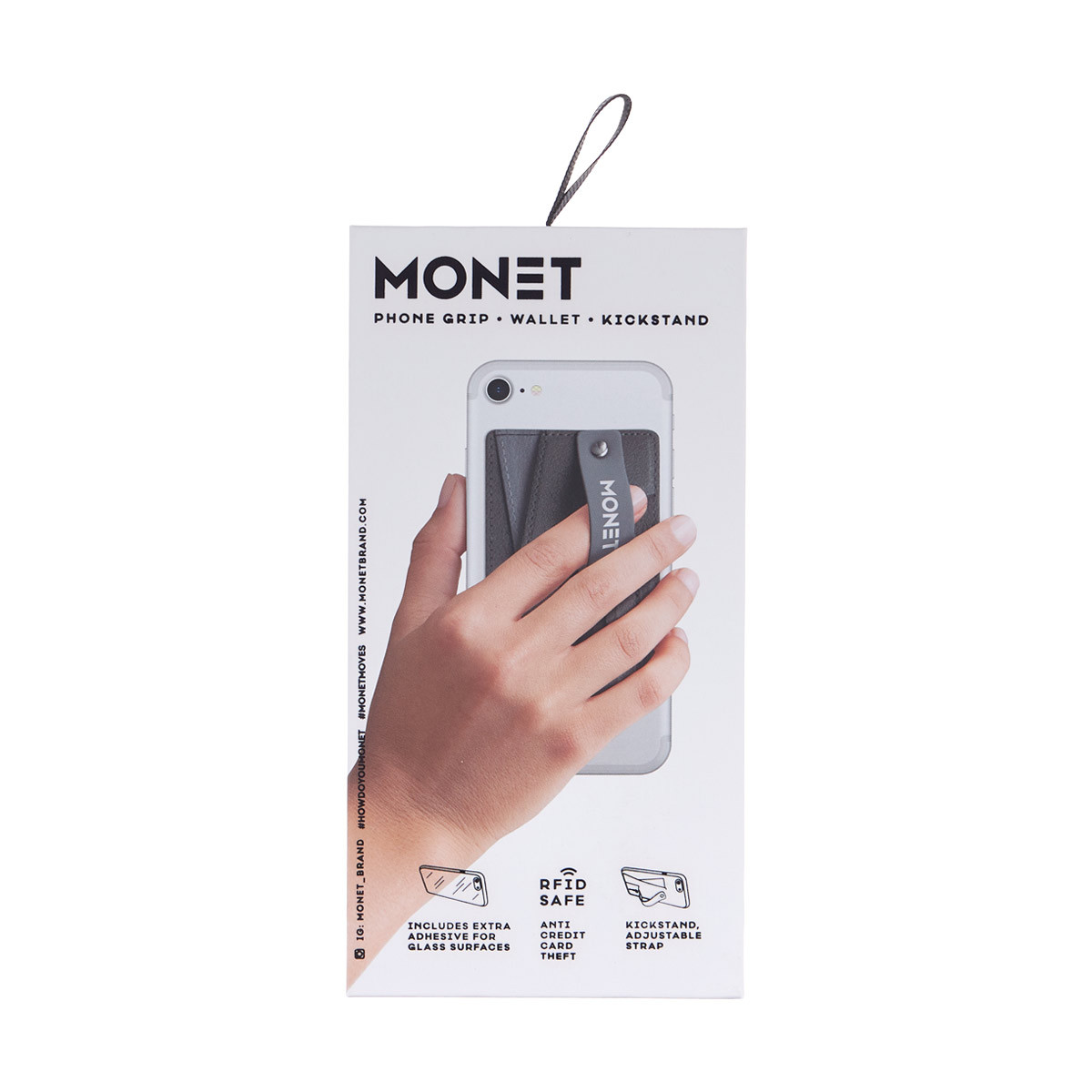 Monet Phone Grip with Wallet and Kickstand