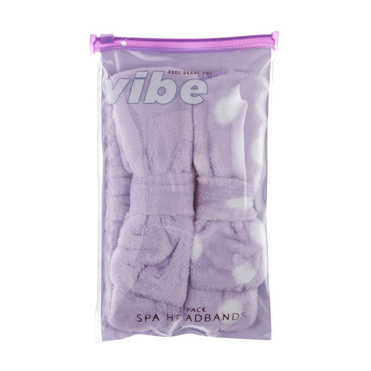 Vibe Plush Spa Headbands, Set of 2