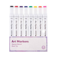 Dual Tip Alcohol Based Fine Art Markers, 8 Count