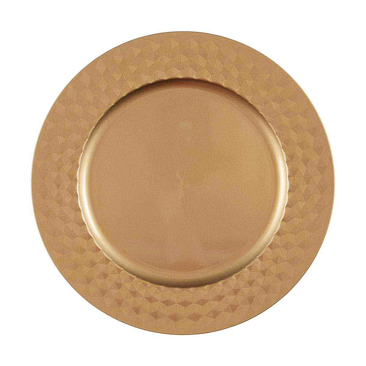 Gold Hammered Charger Plate, 13 in.