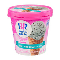 Baskin Robbins Ice Cream Mint Chocolate Chip, 14 oz