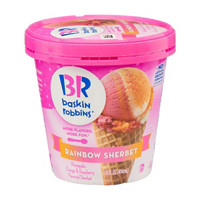 Baskin Robbins Rainbow Sherbet, 14 oz