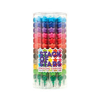 Ooly Stack of Stars Stacking Crayons, 12 Assorted Colors, 1 pk