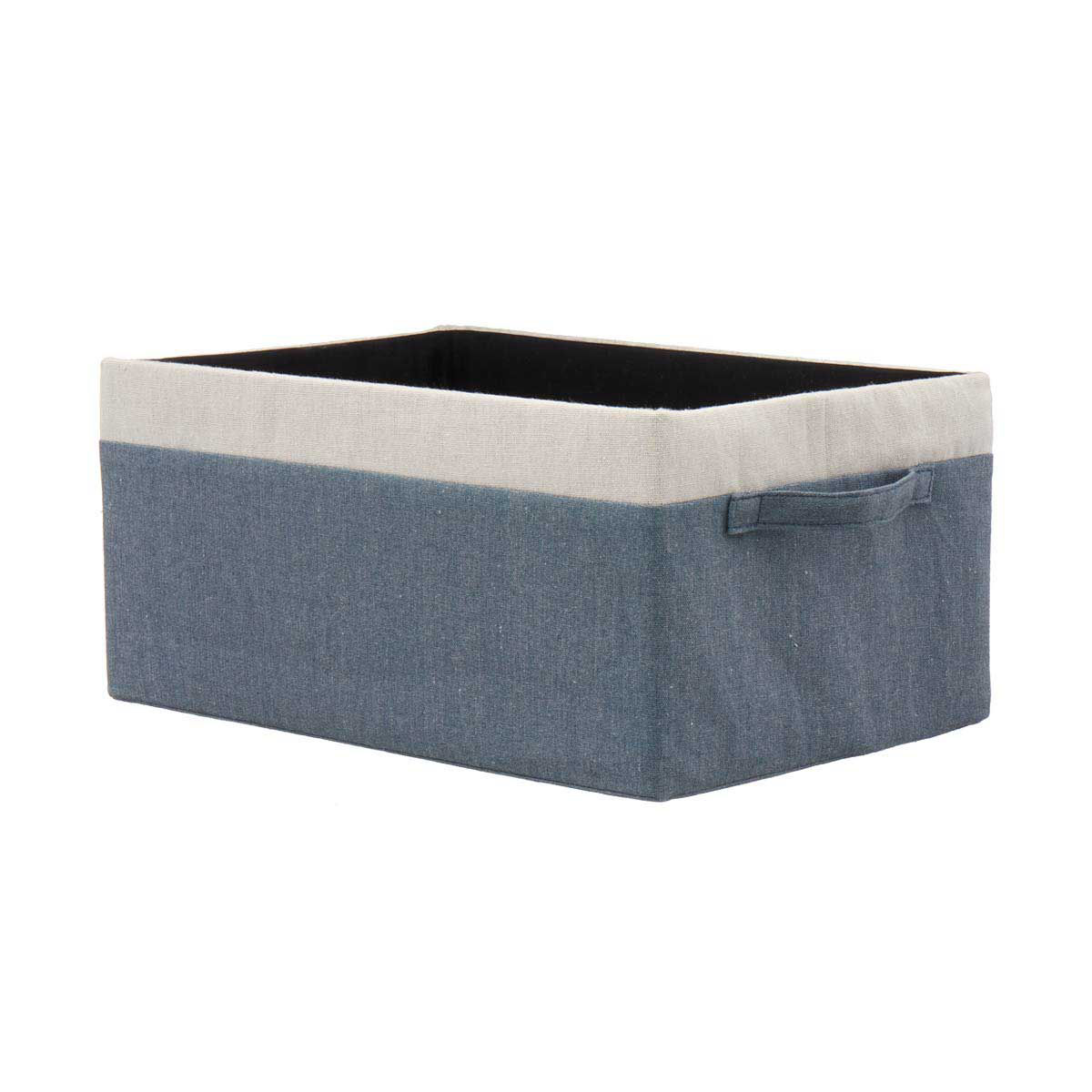 Fabric Storage Basket Navy, Large