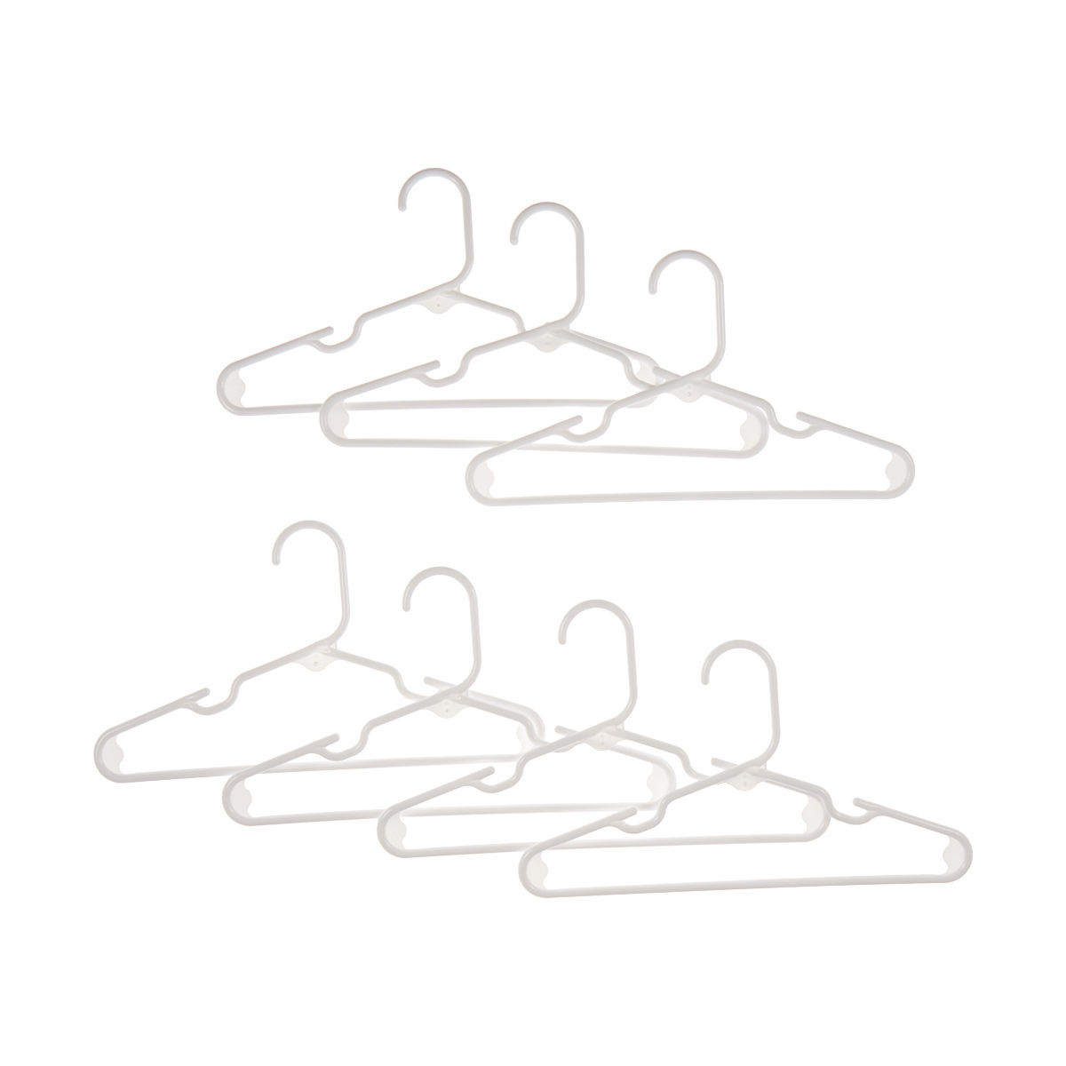 Plastic Children's Hangers, 7 Pack