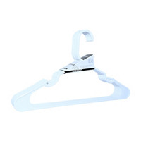 White Plastic Hangers, 6 PK