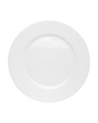 Hobnail Dinner Plate, White