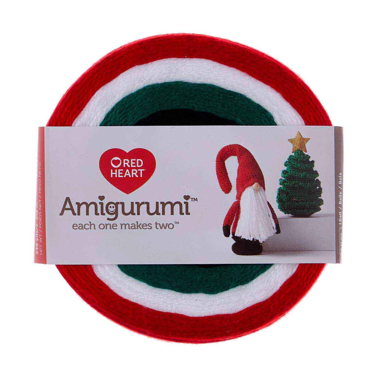 Red Heart Santa Christmas Tree Amigurumi Yarn Set