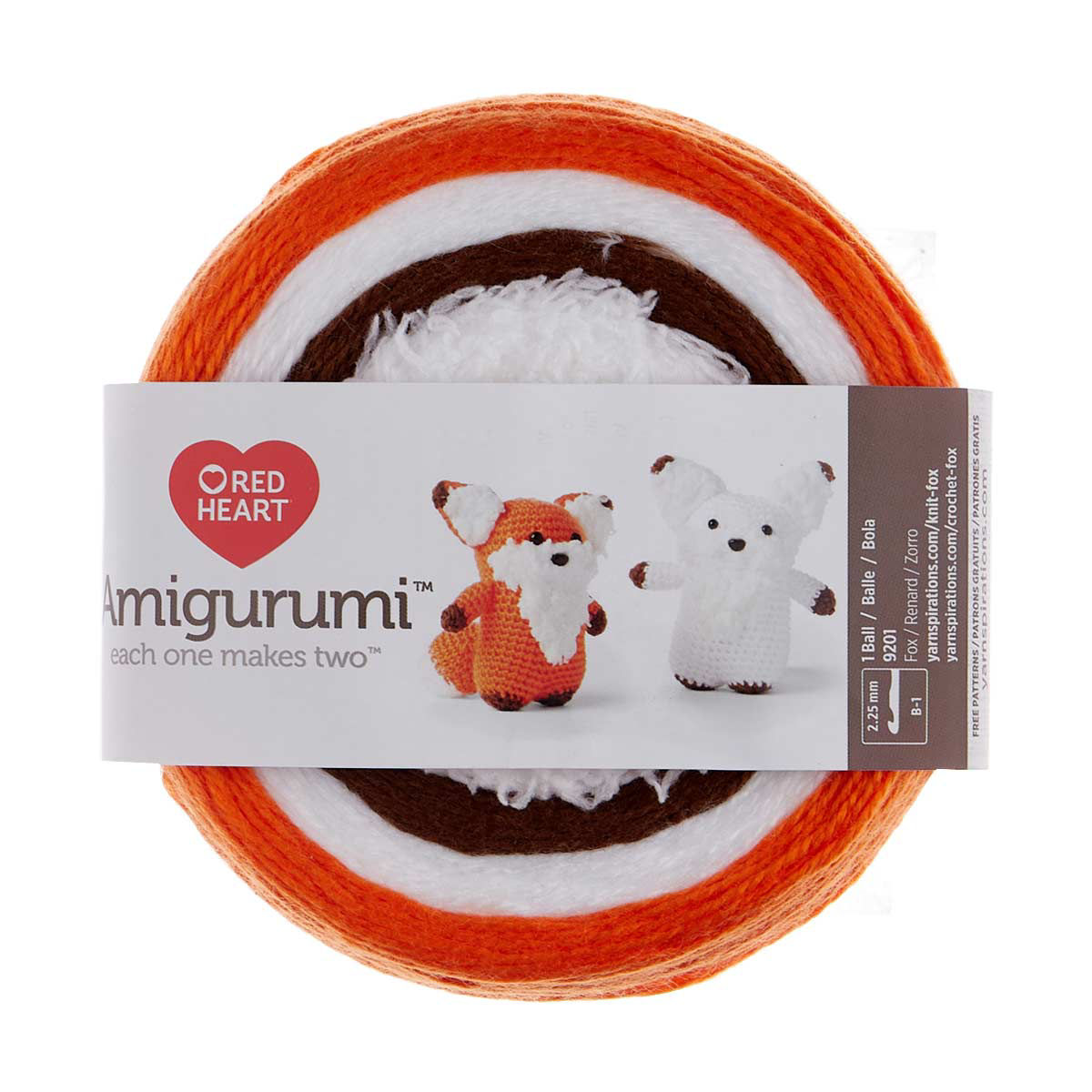 Red Heart Fox Amigurumi Yarn Set