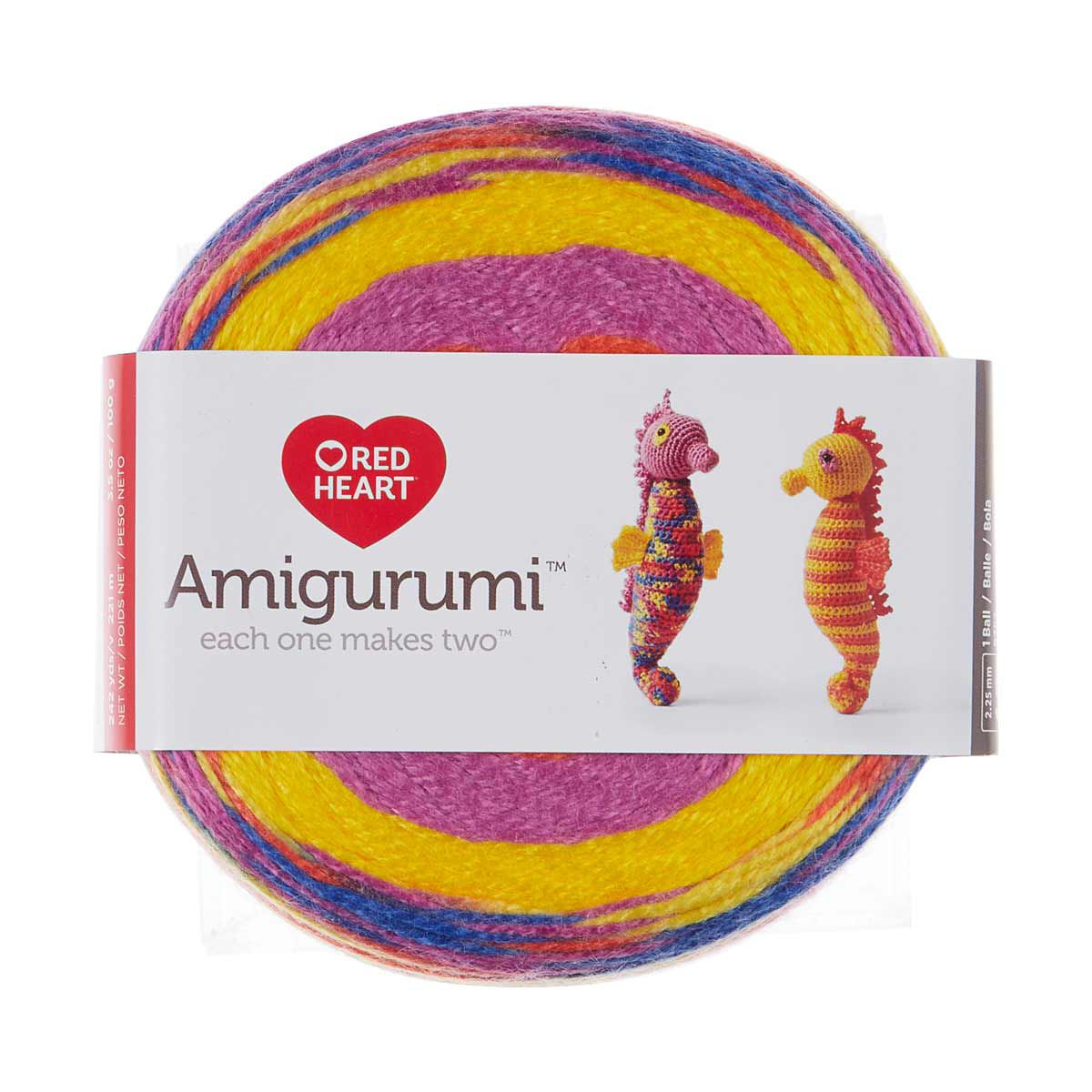 Red Heart Seahorse Amigurumi Yarn Set