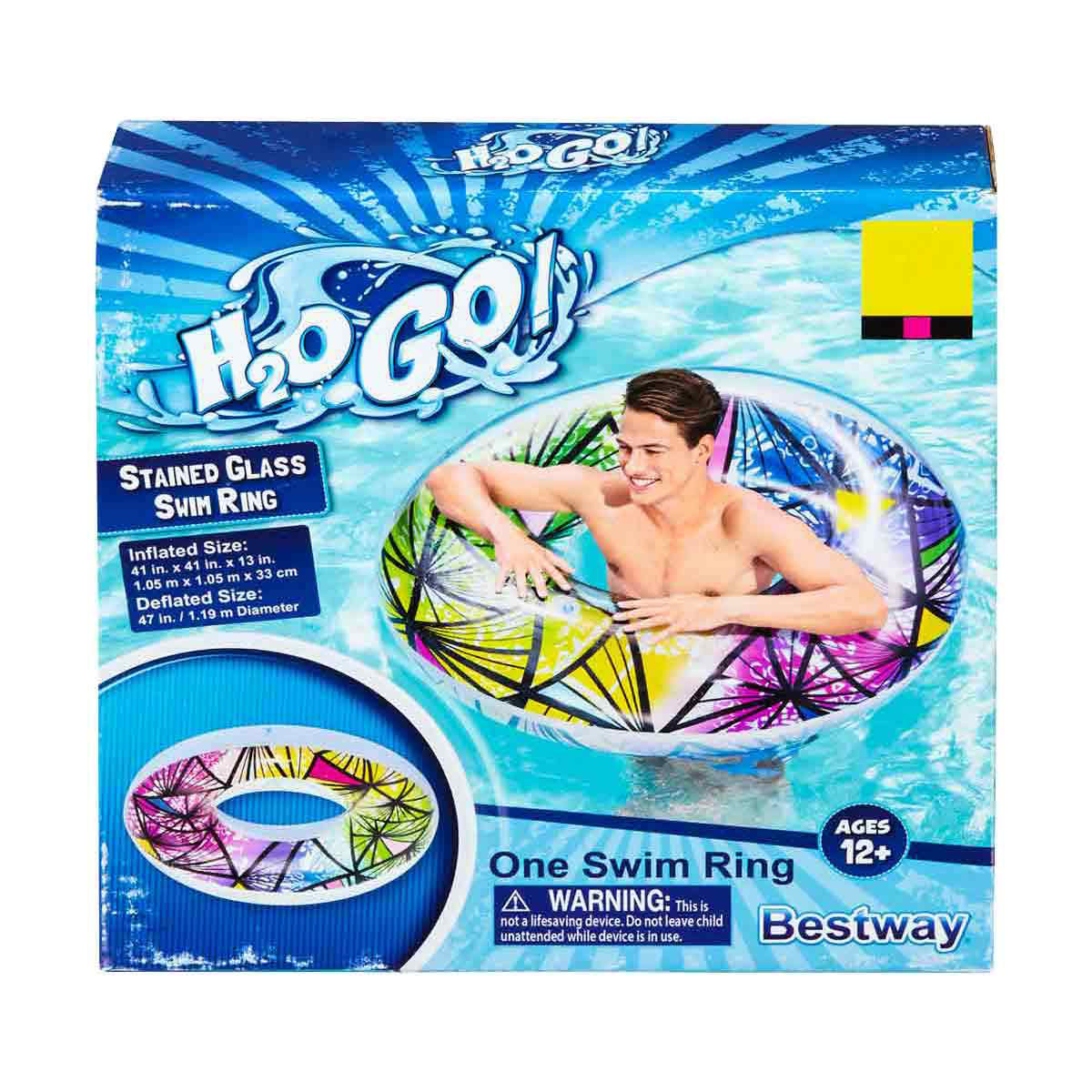 H2OGO! Stained Glass Swim Ring, 47 in.