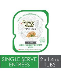 Purina Fancy Feast Petites Grilled Chicken with Rice Gourmet Cat Food, 2.8 oz