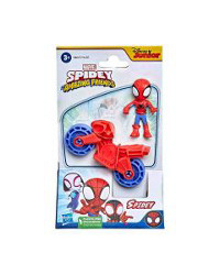 Marvel Spidey and His Amazing Friends Hero Figure with Motorcycle