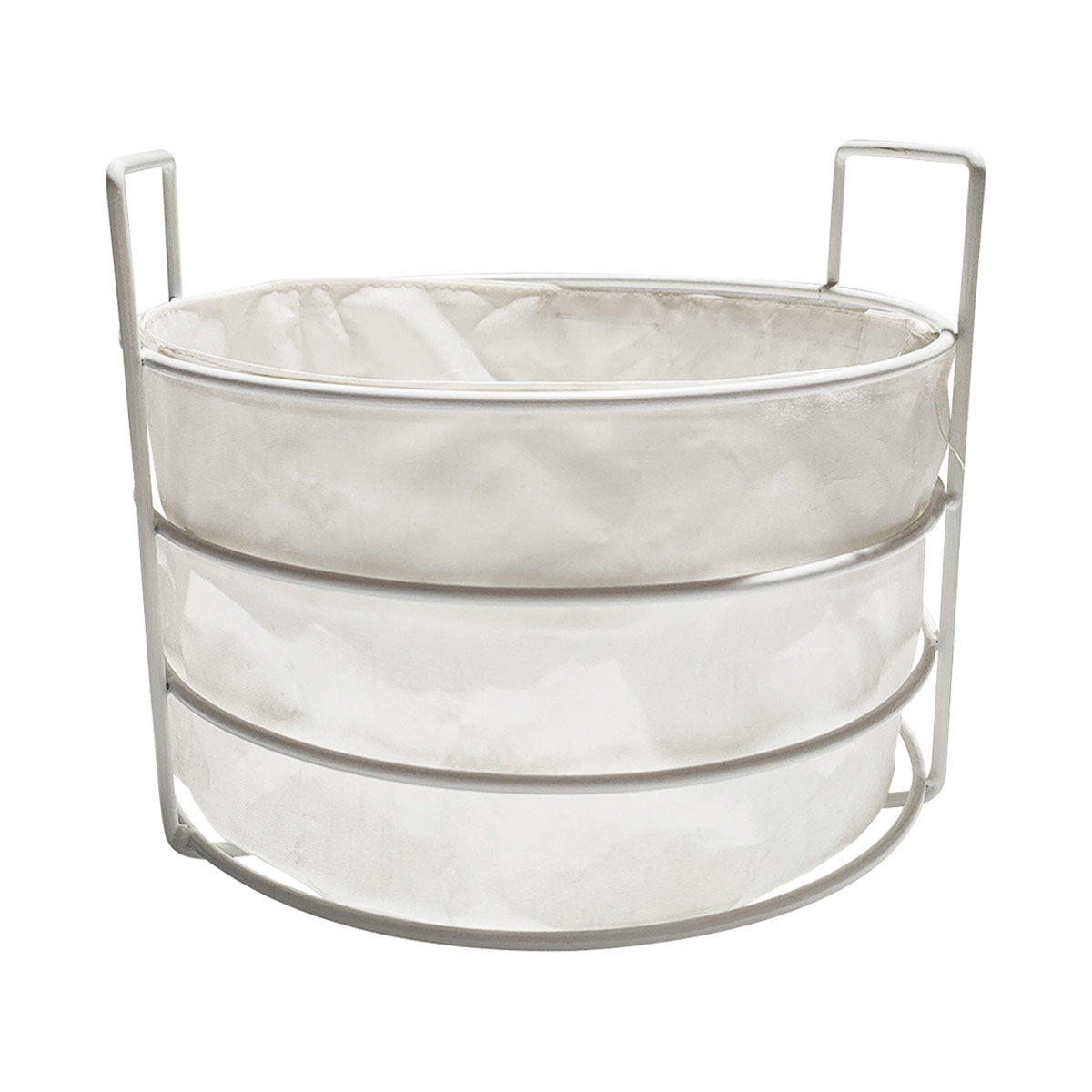 Black Round Metal Basket, Large