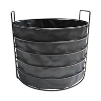 Black Round Metal Basket, Large