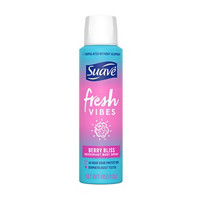 Suave Fresh Vibes Deodorant Body Spray, Berry Bliss, 4 oz