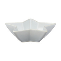 White Patriotic Star Shaped Ceramic Bowl