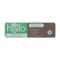 Hello Natural Spearmint with Coconut Oil Toothpaste, 4.7 oz.