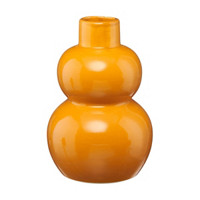 Ceramic Curvy Vase, Yellow