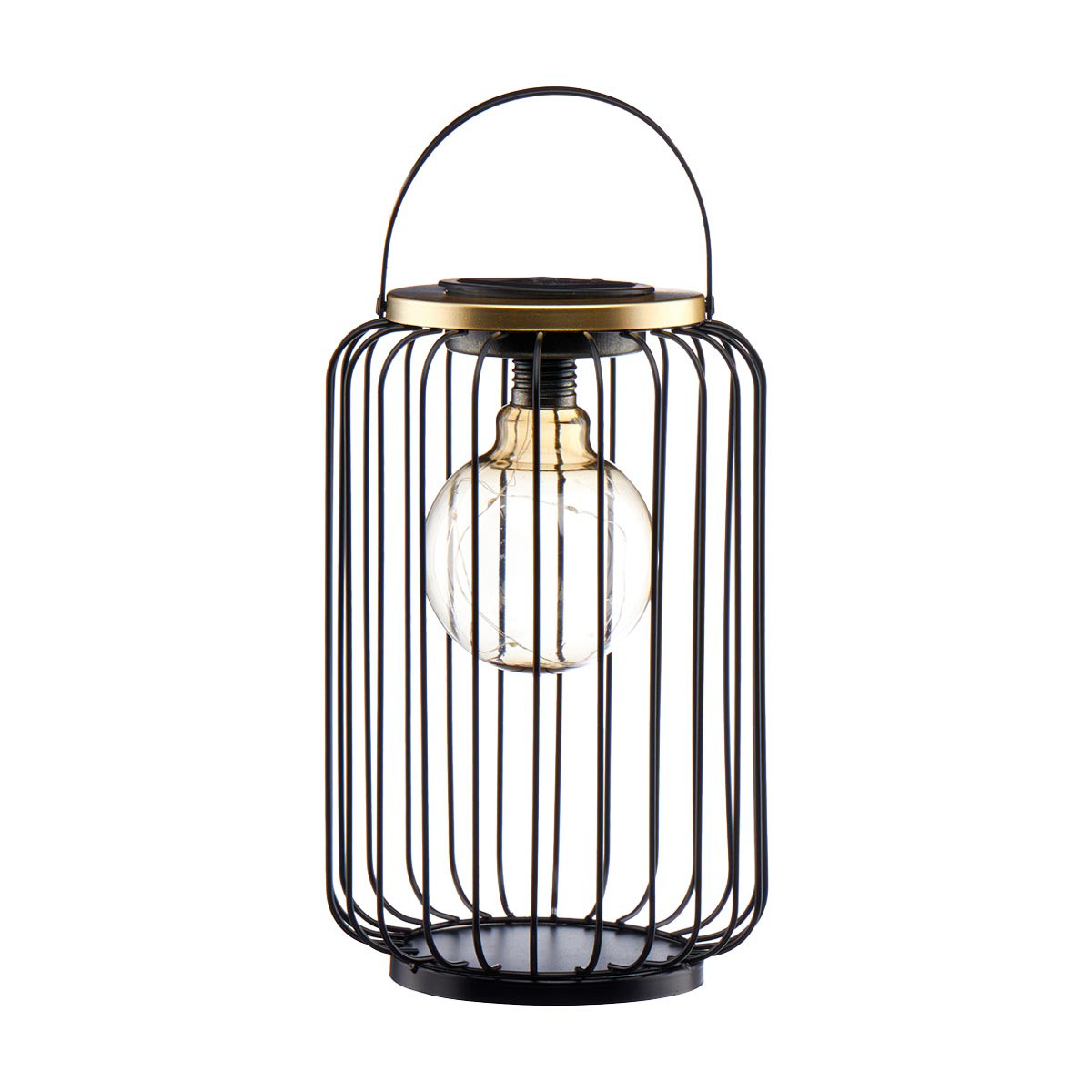 Solar store cage lantern