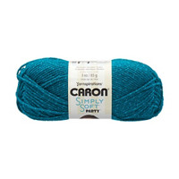 Yarnspirations Teal Sparkle Simply Soft Party Yarn