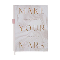 Make Your Mark Hardcover Journal with Pen Loop, 120 Pages
