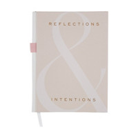 Reflections & Intentions Hardcover Journal with Pen Loop, 120 Pages