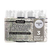 DecoArt Creative Finishes Oxidized Tin Paint Pack, 4