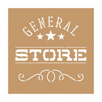 DecoArt Value Kraft General Store Stencil