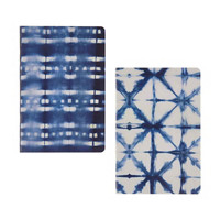 Indigo Tie Dye Bound Folio Journal Set, 2 Count